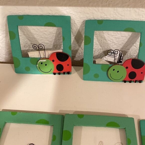 Ladybug Wood Craft Frames set of 12 NEW Multi Use Open Back 3 inches - Picture 6 of 8